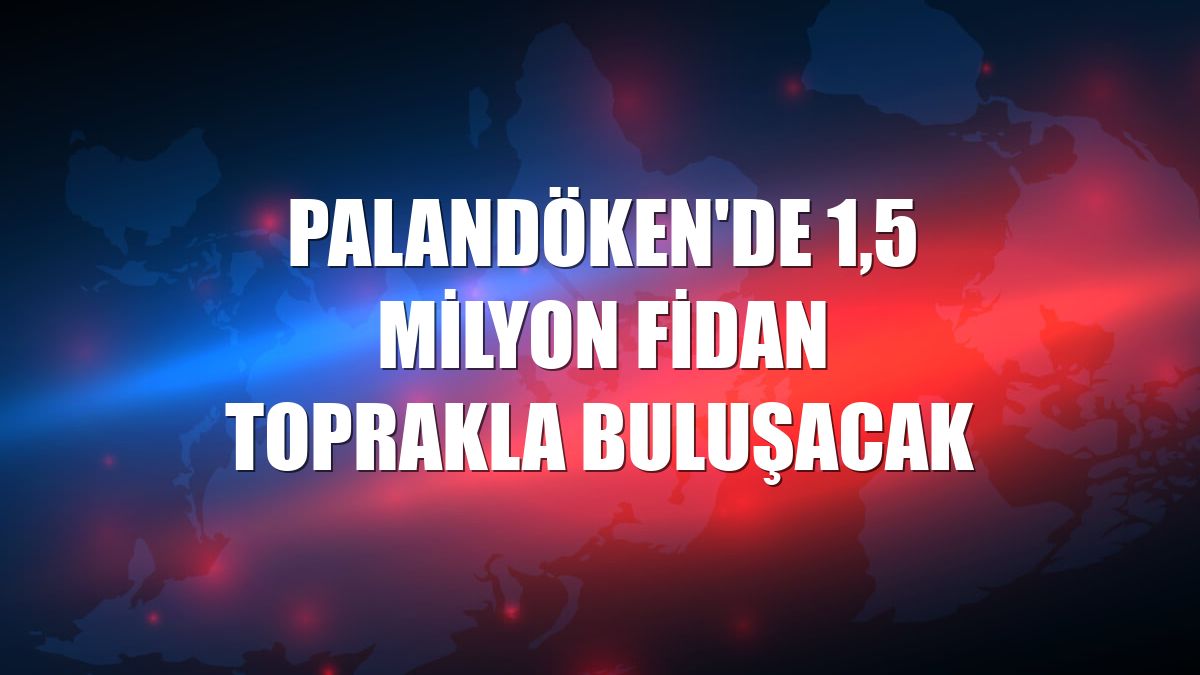 Palandöken'de 1,5 milyon fidan toprakla buluşacak