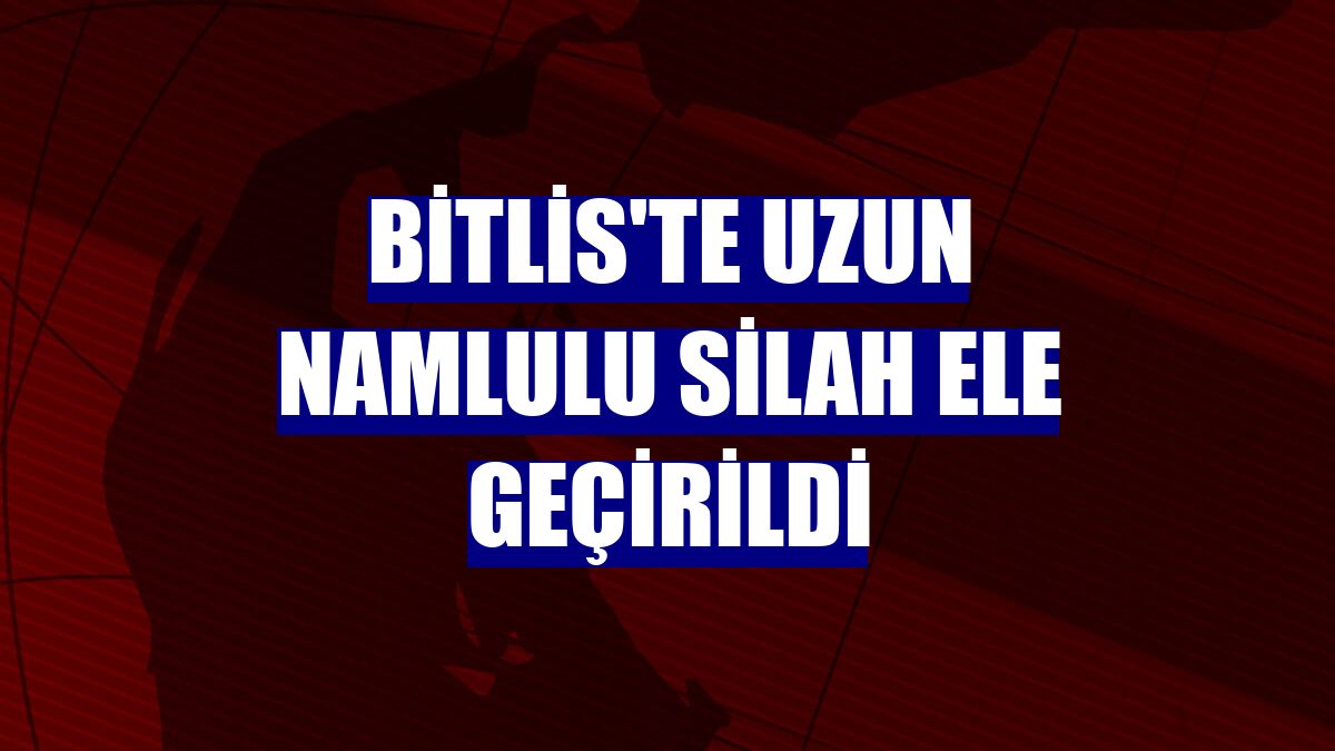 Bitlis'te uzun namlulu silah ele geçirildi