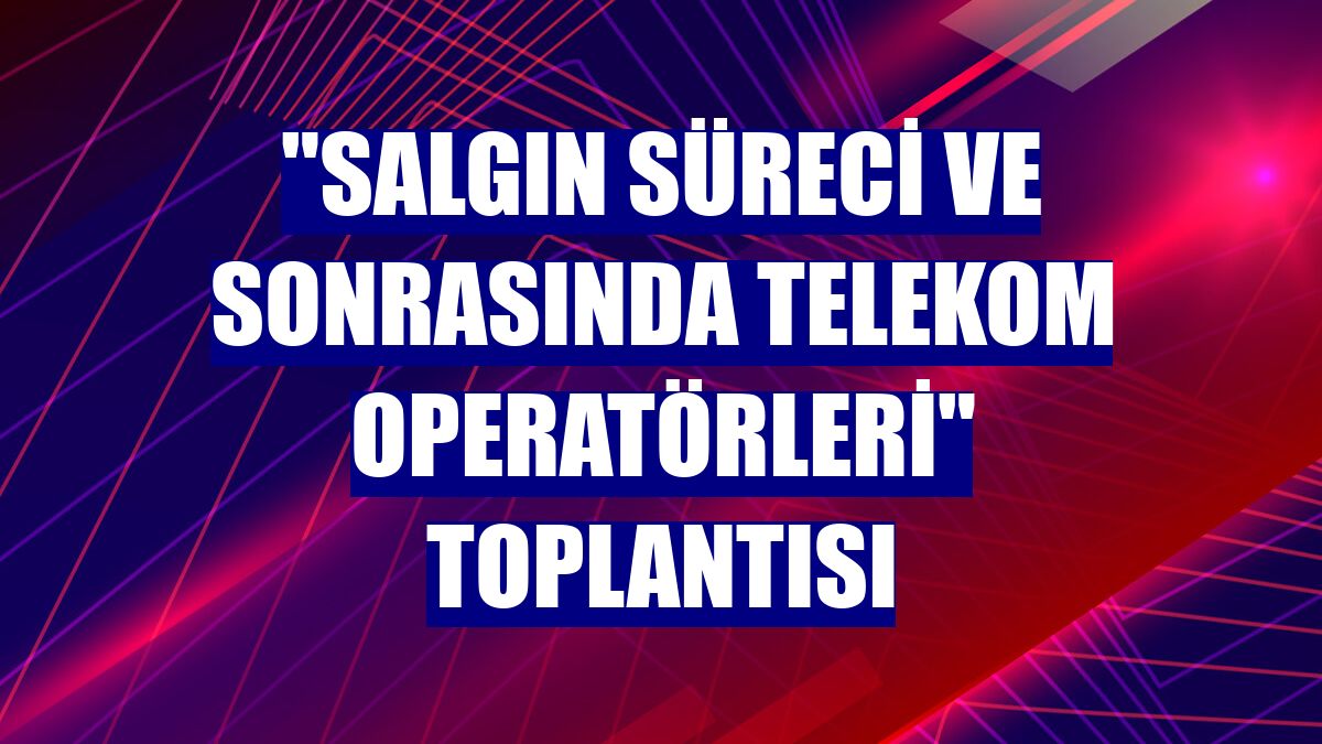 "Salgın Süreci ve Sonrasında Telekom Operatörleri" toplantısı