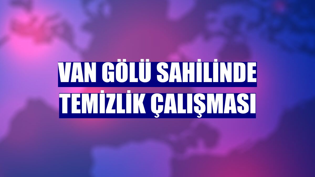 Van Gölü sahilinde temizlik çalışması