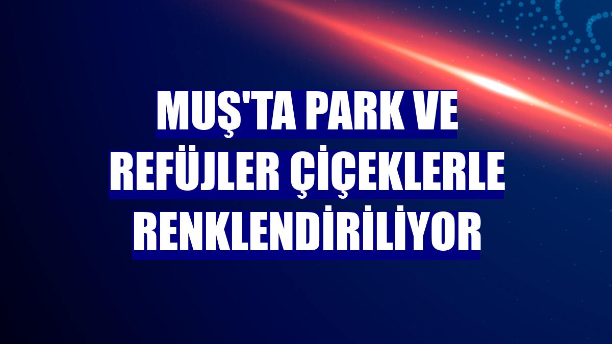 Muş'ta park ve refüjler çiçeklerle renklendiriliyor