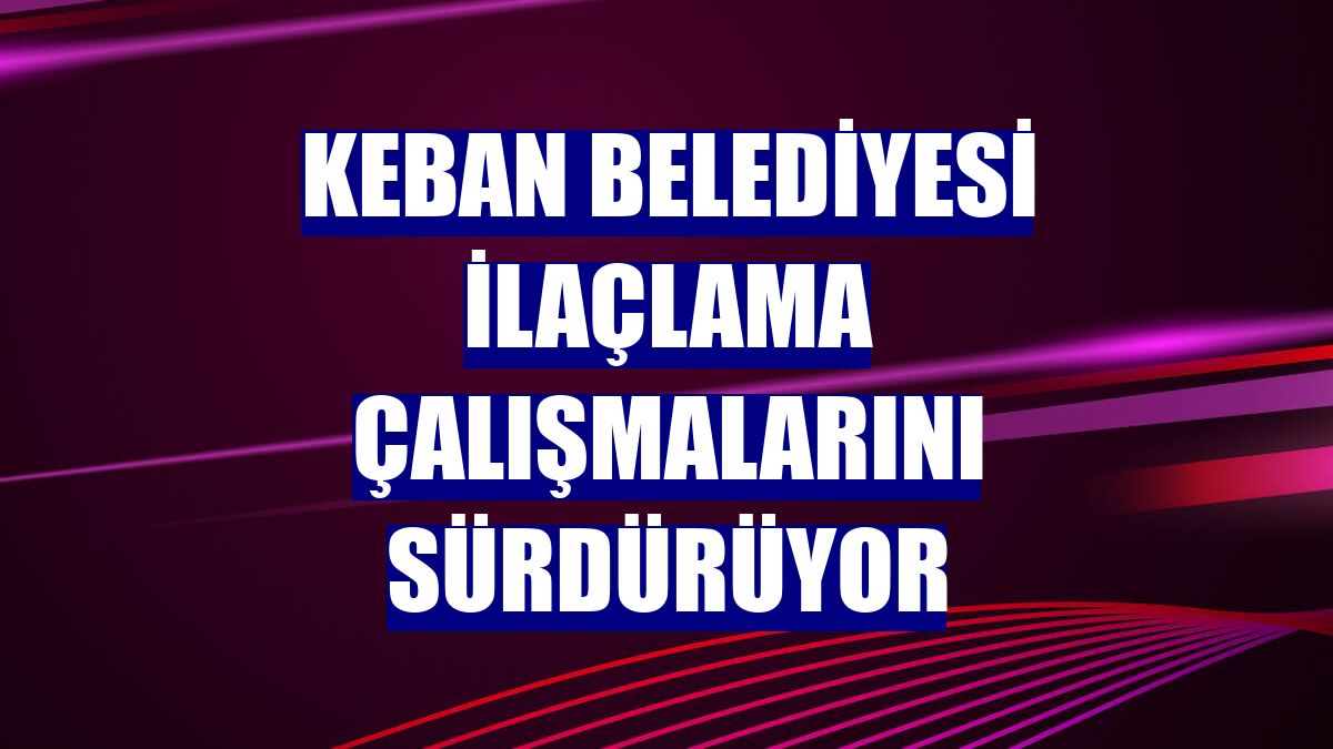 Keban Belediyesi ilaçlama çalışmalarını sürdürüyor