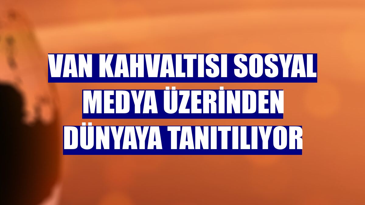 Van kahvaltısı sosyal medya üzerinden dünyaya tanıtılıyor