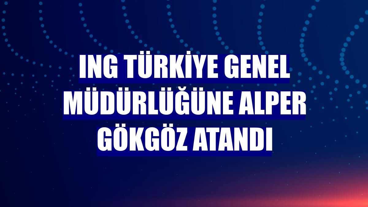 ING Türkiye Genel Müdürlüğüne Alper Gökgöz atandı