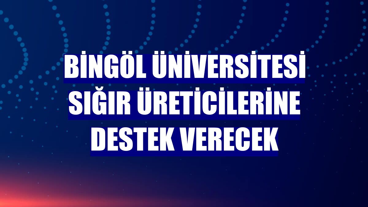 Bingöl Üniversitesi sığır üreticilerine destek verecek