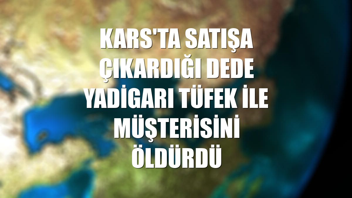 Kars'ta satışa çıkardığı dede yadigarı tüfek ile müşterisini öldürdü