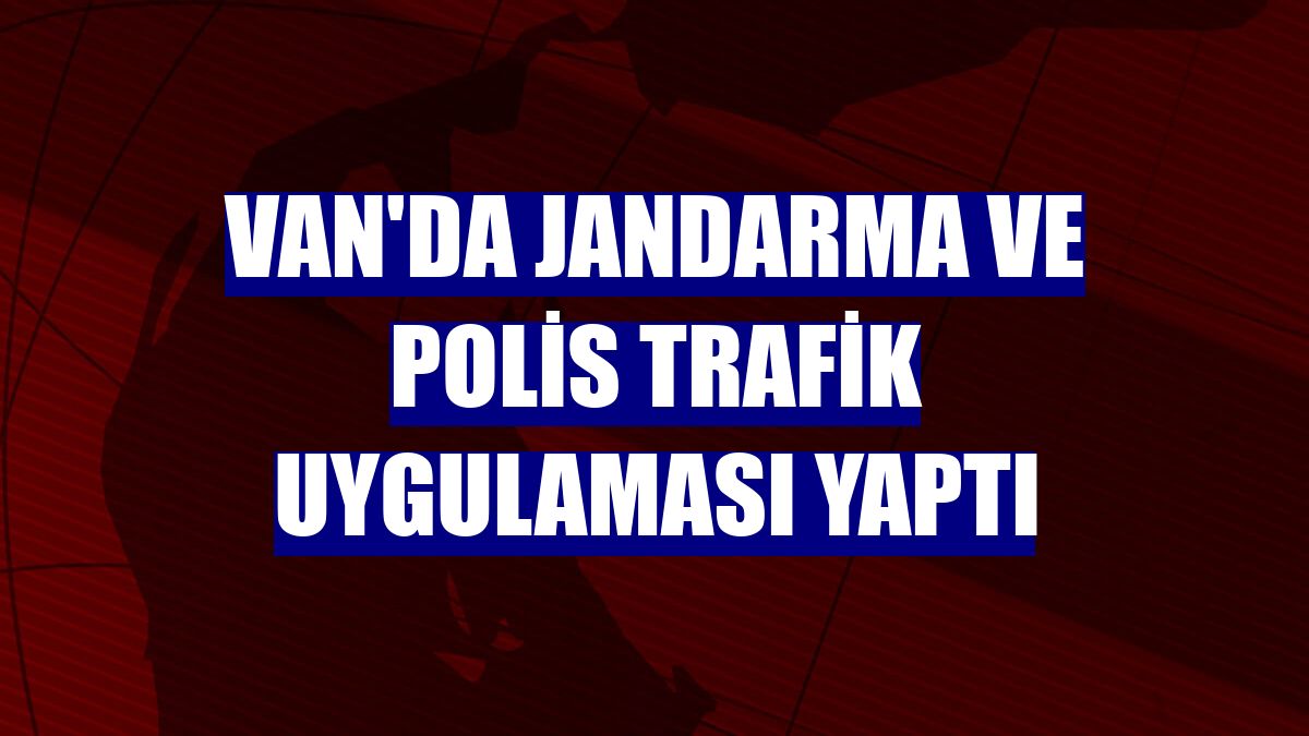 Van'da jandarma ve polis trafik uygulaması yaptı