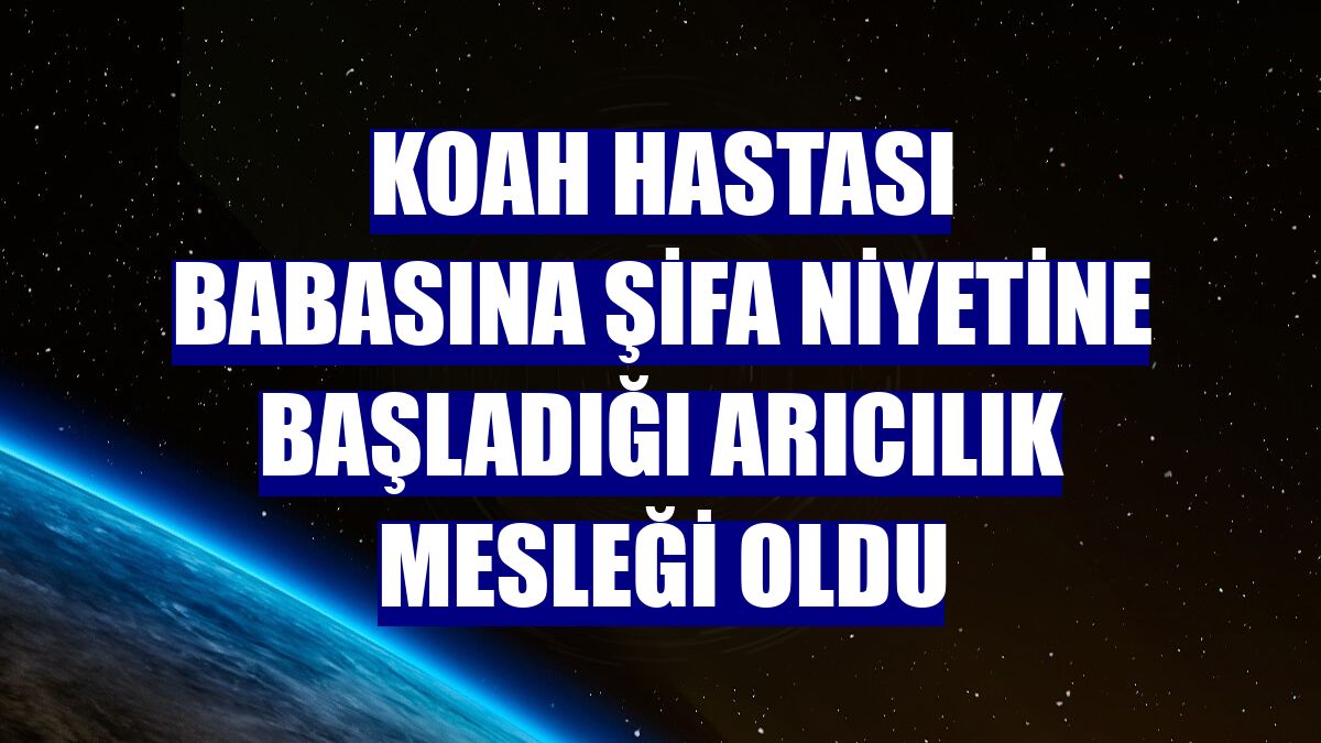 KOAH hastası babasına şifa niyetine başladığı arıcılık mesleği oldu