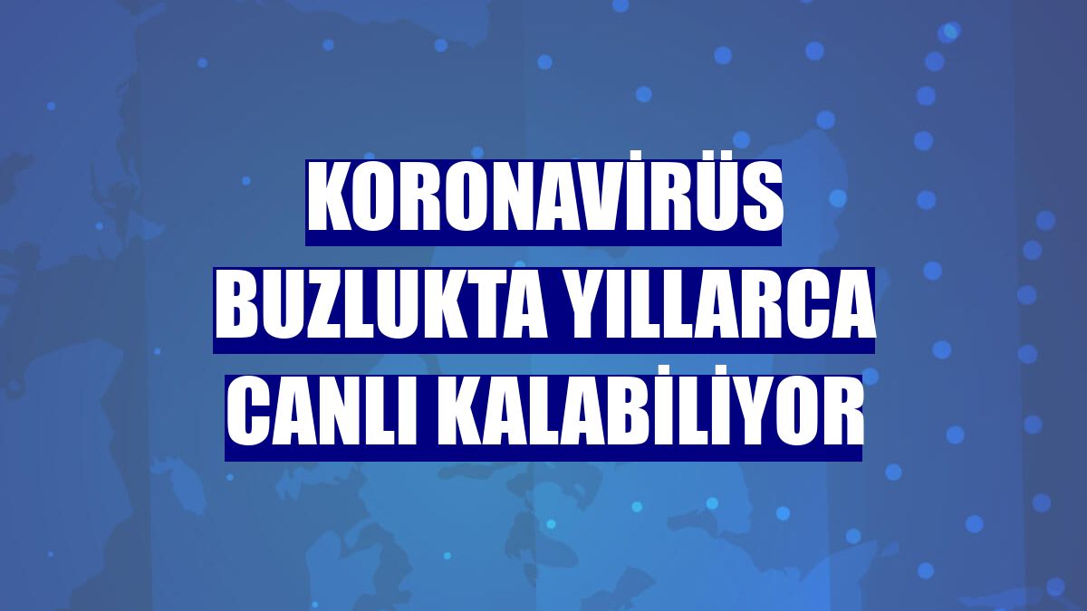 Koronavirüs buzlukta yıllarca canlı kalabiliyor