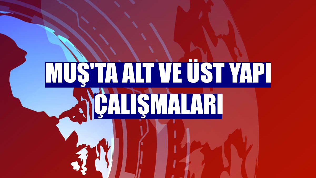 Muş'ta alt ve üst yapı çalışmaları