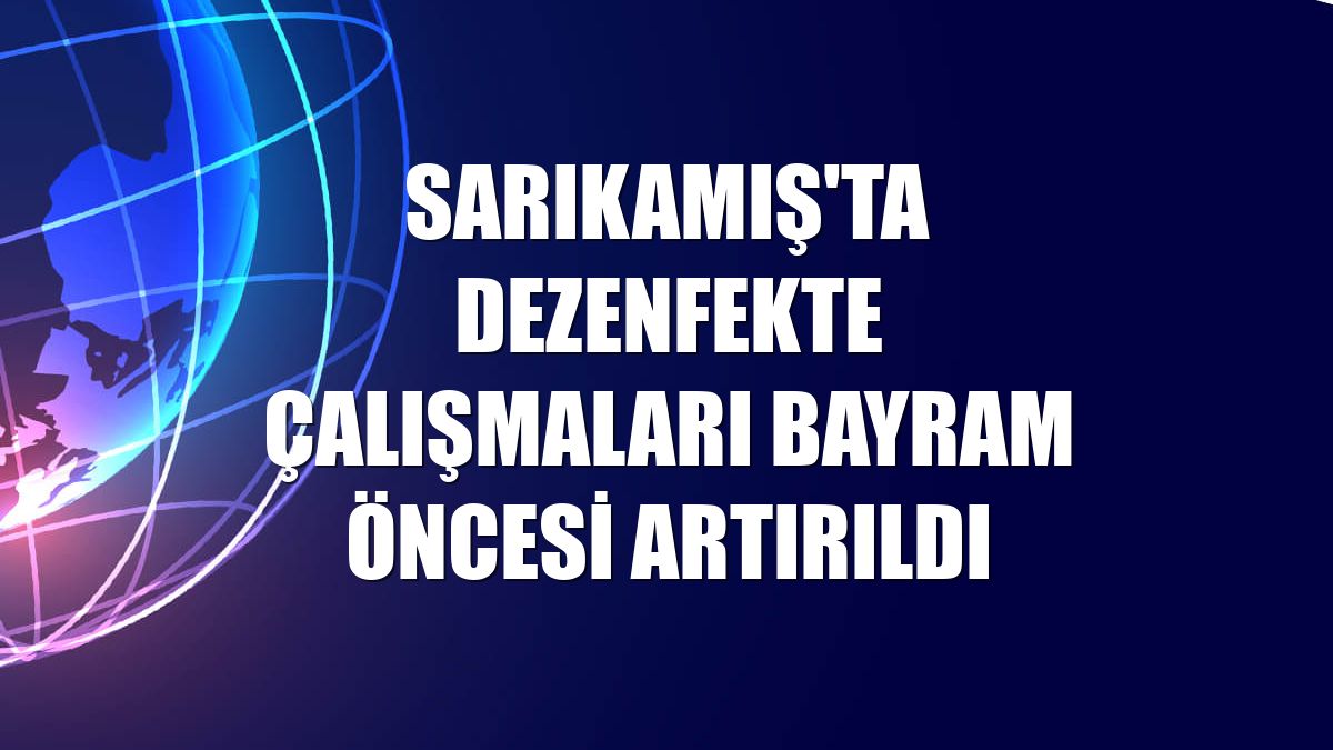 Sarıkamış'ta dezenfekte çalışmaları bayram öncesi artırıldı