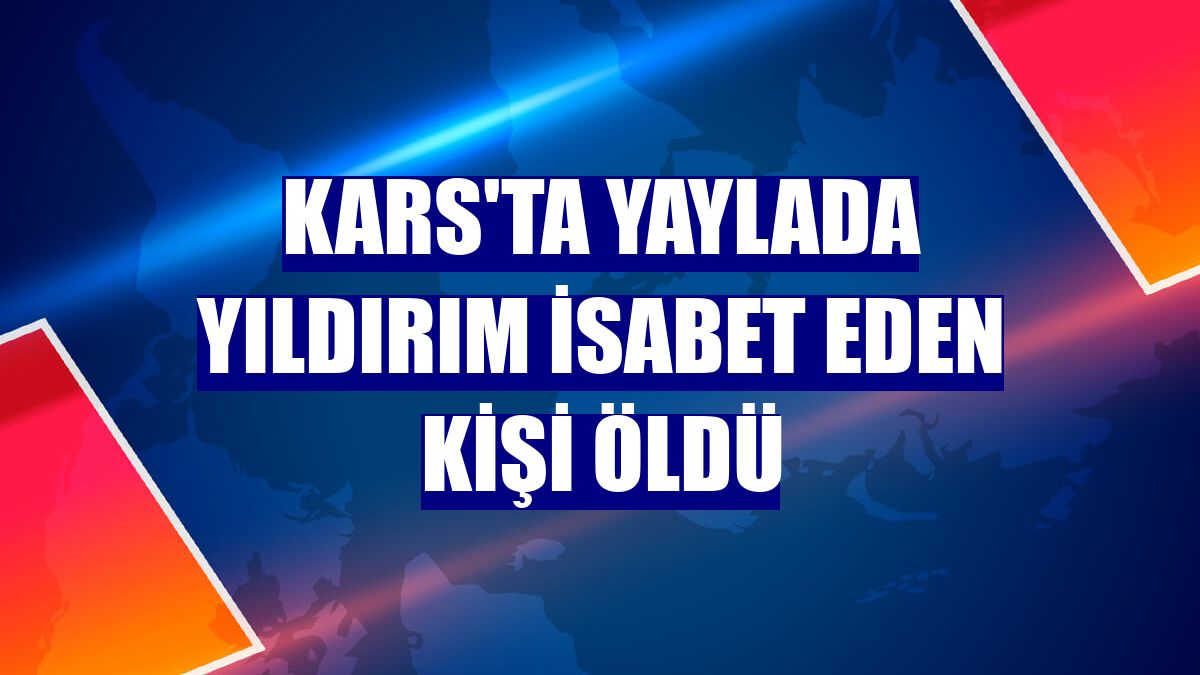 Kars'ta yaylada yıldırım isabet eden kişi öldü
