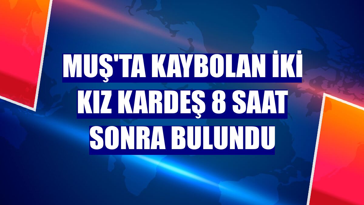 Muş'ta kaybolan iki kız kardeş 8 saat sonra bulundu