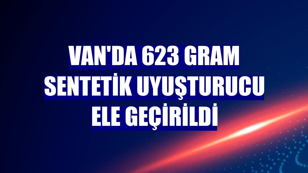 Van'da 623 gram sentetik uyuşturucu ele geçirildi