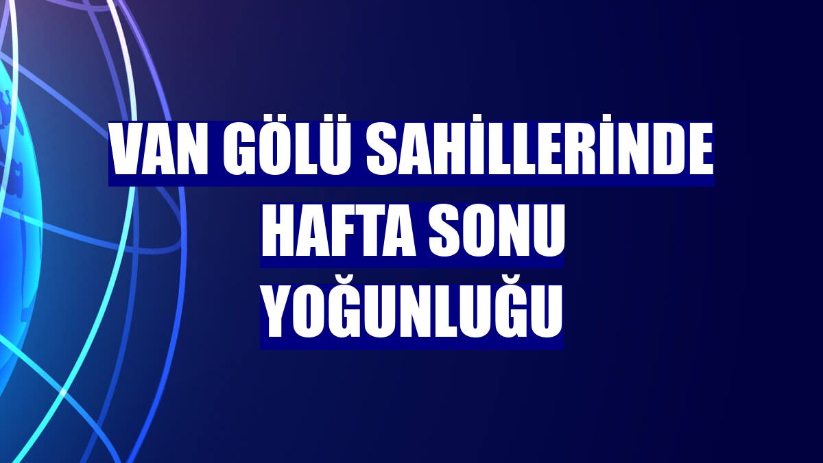 Van Gölü sahillerinde hafta sonu yoğunluğu