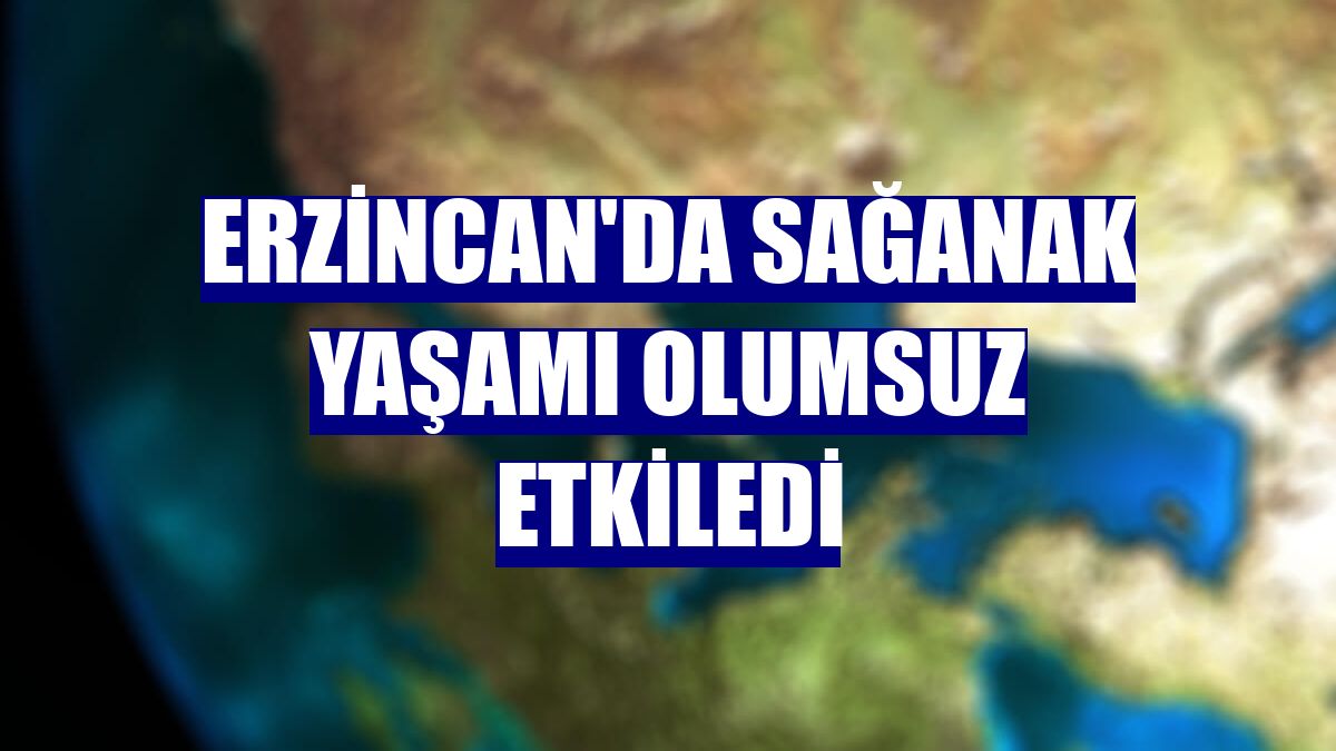Erzincan'da sağanak yaşamı olumsuz etkiledi