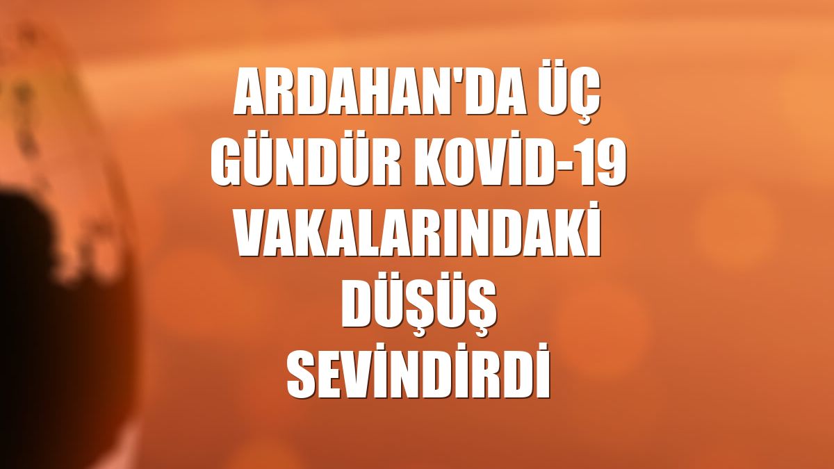 Ardahan'da üç gündür Kovid-19 vakalarındaki düşüş sevindirdi