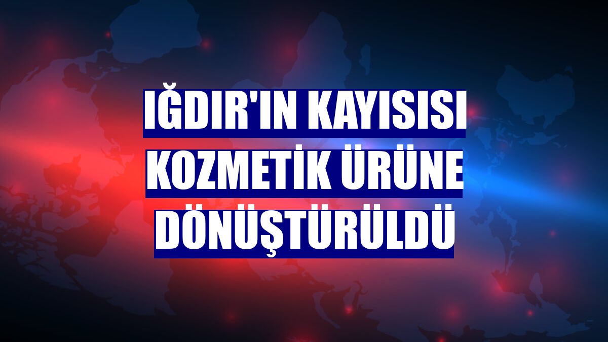 Iğdır'ın kayısısı kozmetik ürüne dönüştürüldü