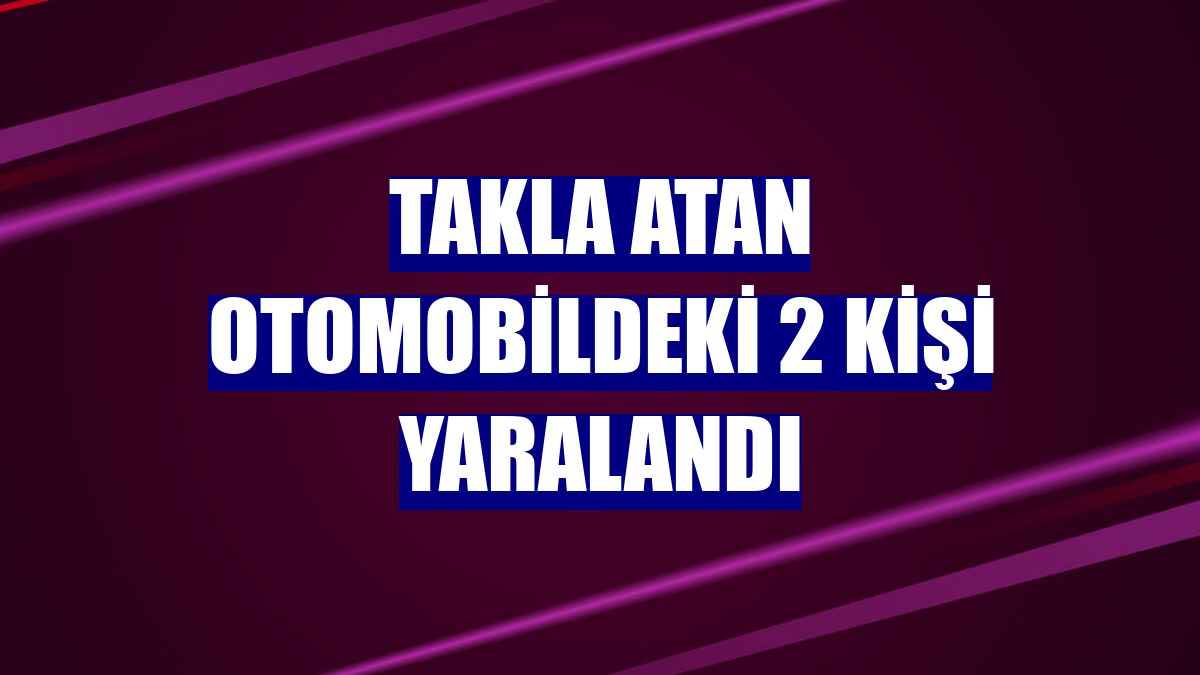 Takla atan otomobildeki 2 kişi yaralandı