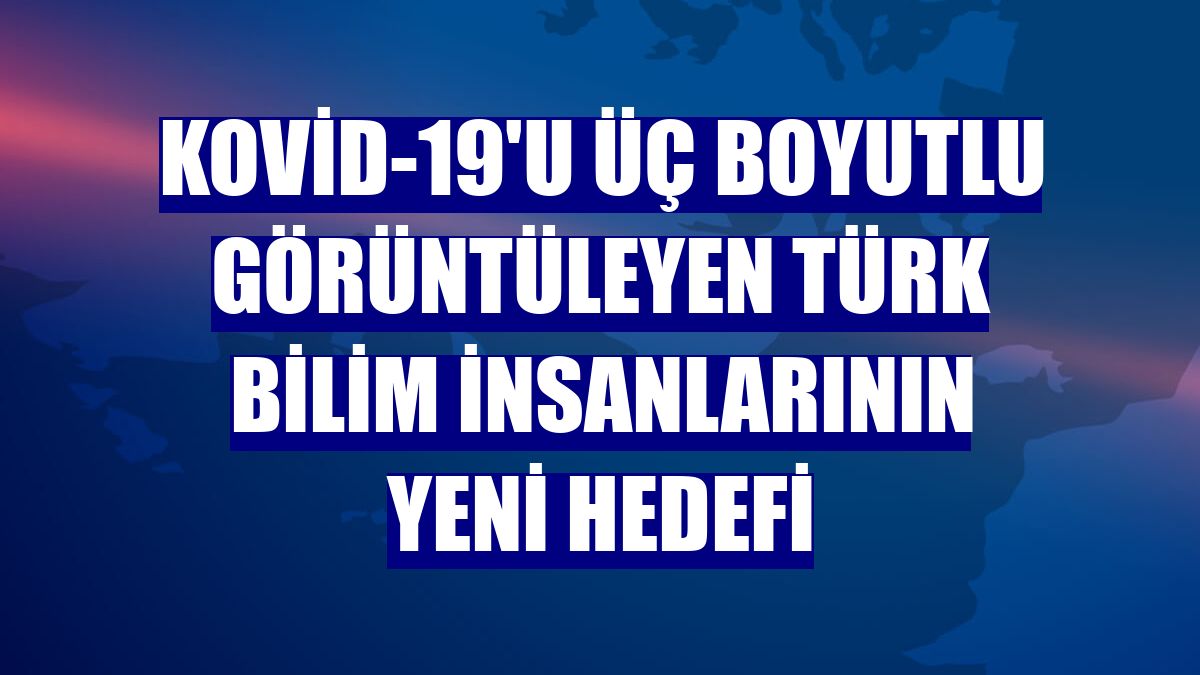 Kovid-19'u üç boyutlu görüntüleyen Türk bilim insanlarının yeni hedefi