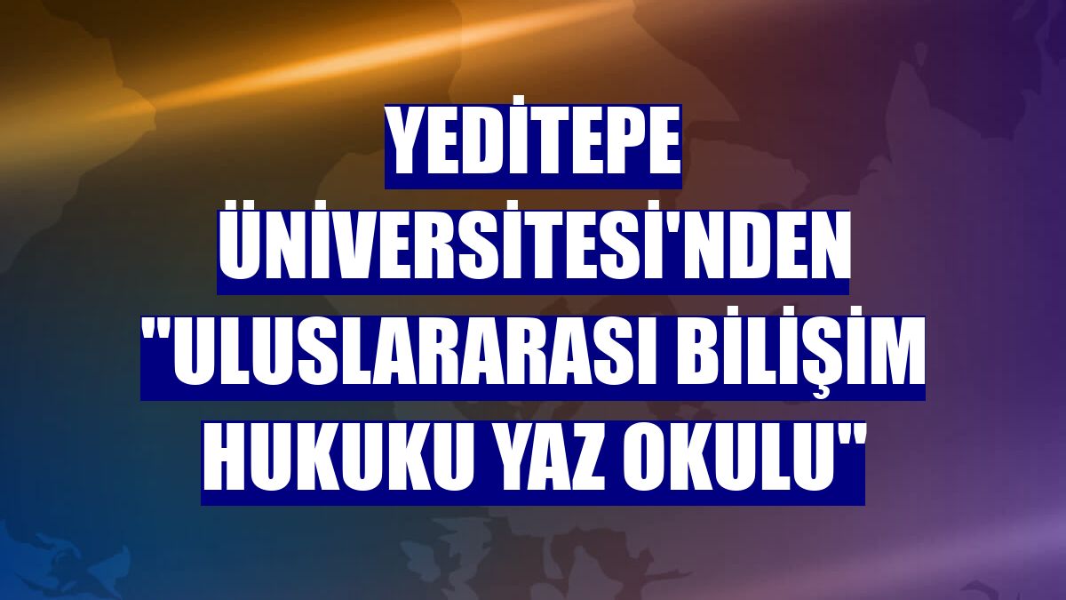 Yeditepe Üniversitesi'nden "Uluslararası Bilişim Hukuku Yaz Okulu"