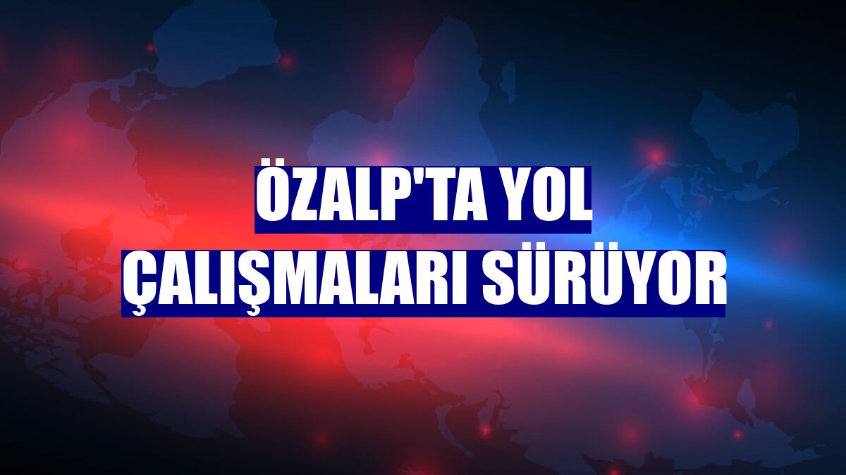 Özalp'ta yol çalışmaları sürüyor