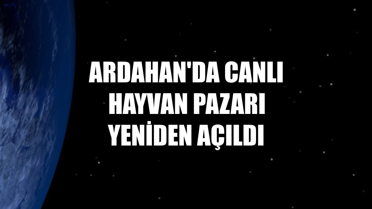 Ardahan'da canlı hayvan pazarı yeniden açıldı