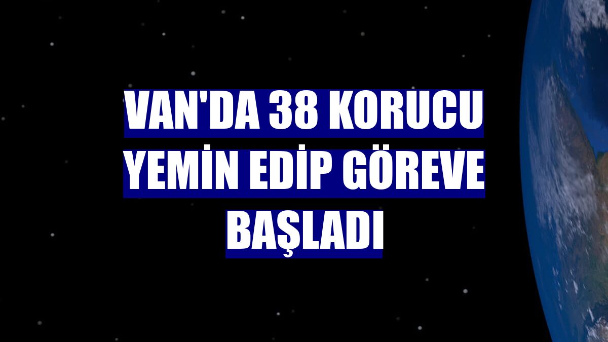 Van'da 38 korucu yemin edip göreve başladı