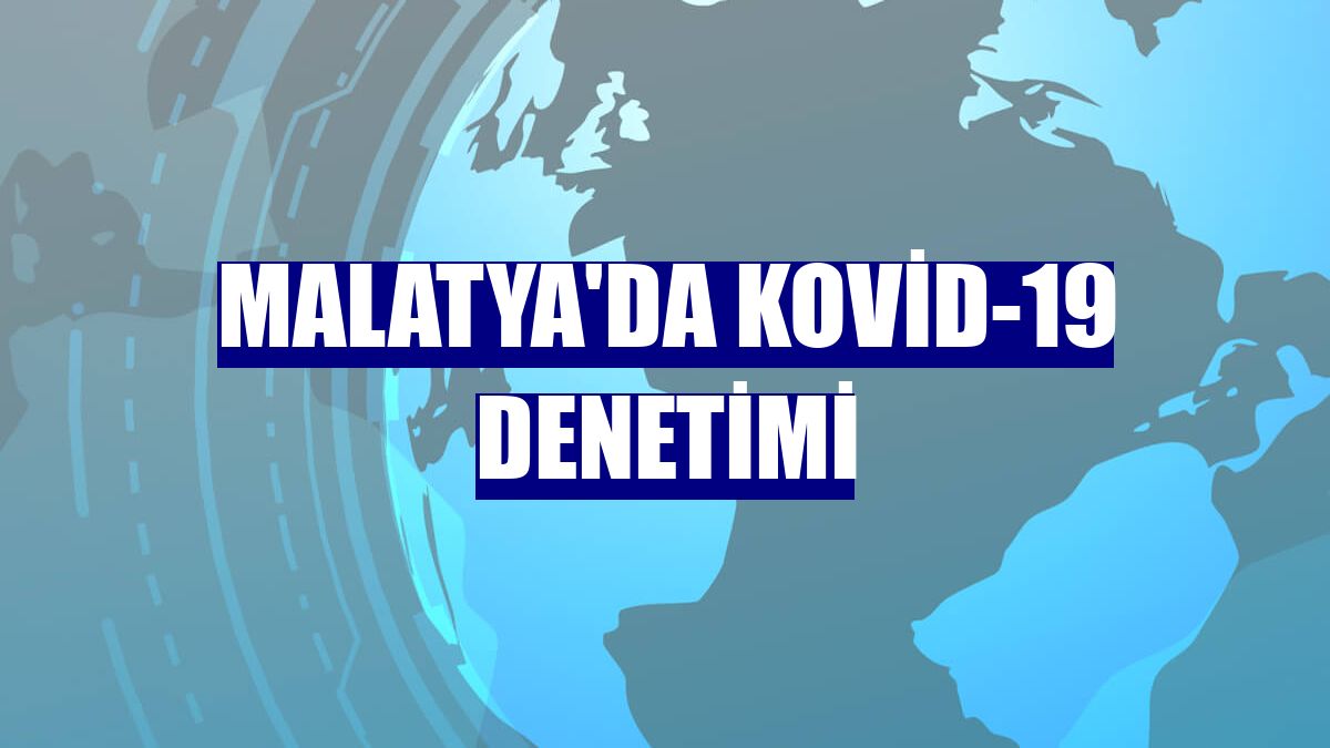 Malatya'da Kovid-19 denetimi