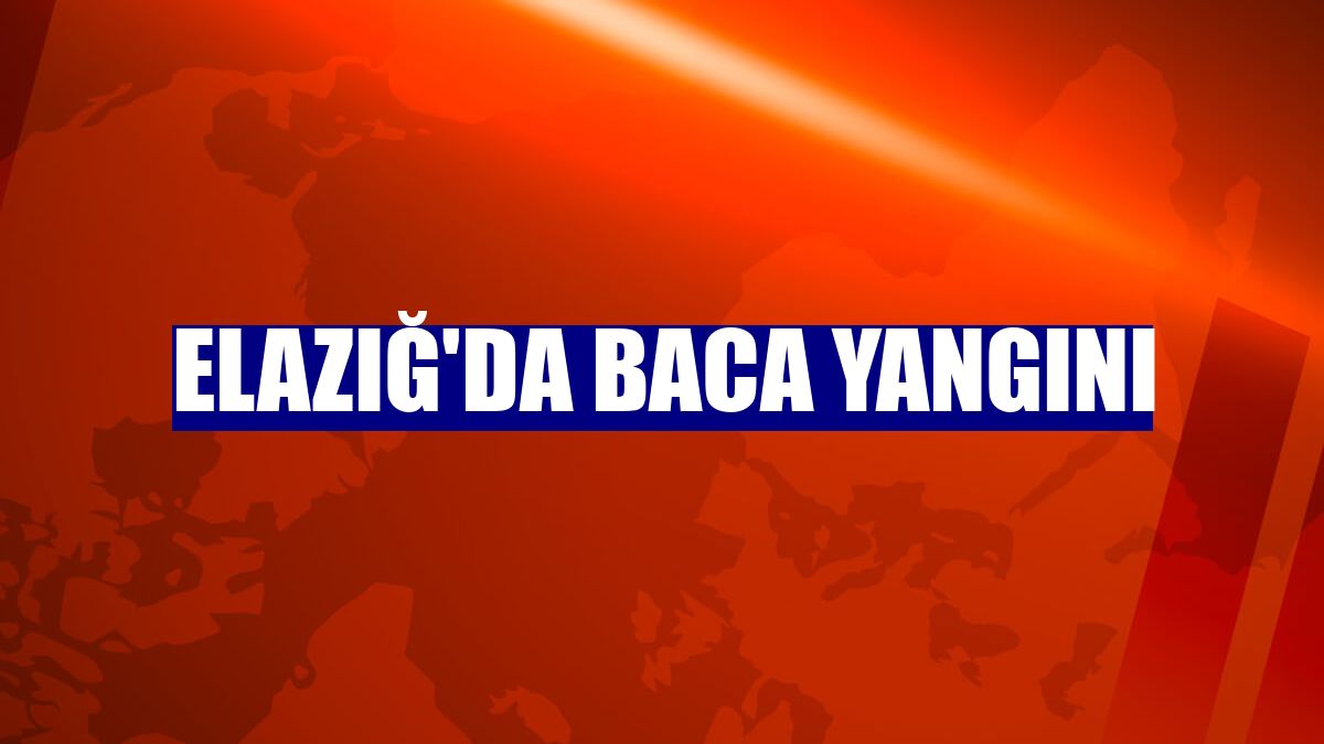 Elazığ'da baca yangını