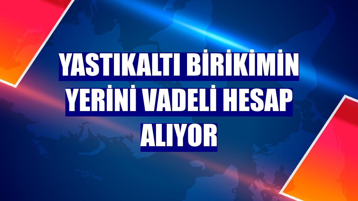 Yastıkaltı birikimin yerini vadeli hesap alıyor