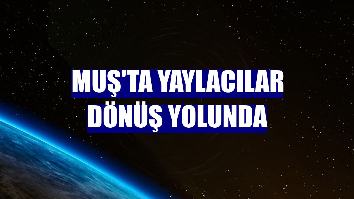 Muş'ta yaylacılar dönüş yolunda