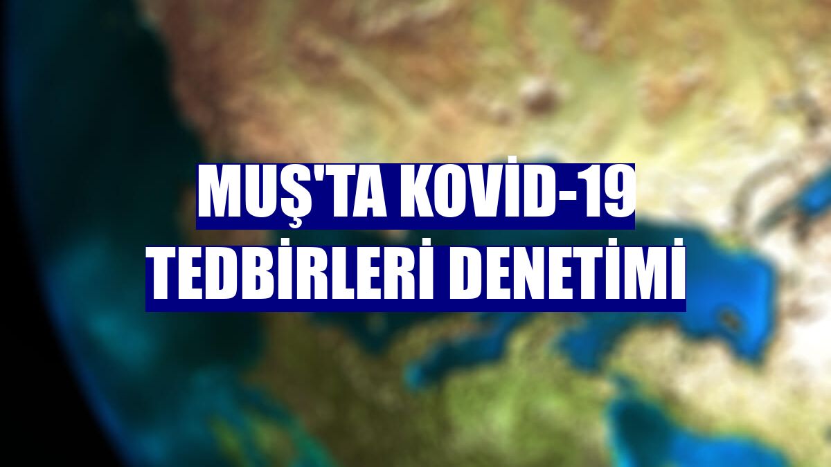 Muş'ta Kovid-19 tedbirleri denetimi