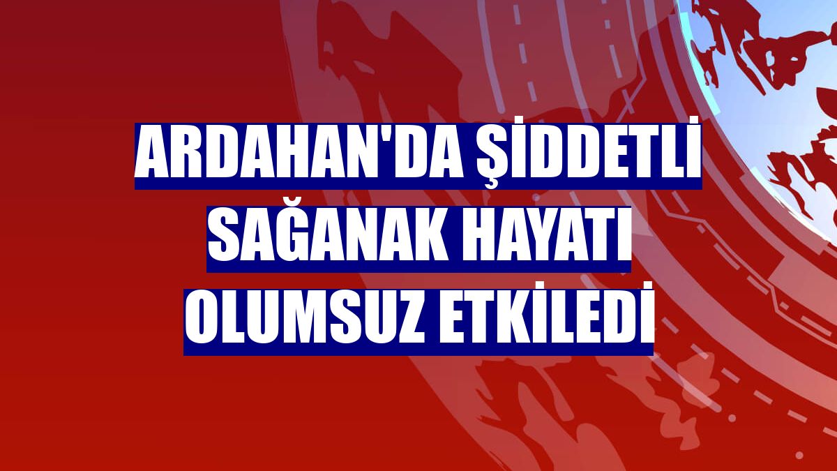 Ardahan'da şiddetli sağanak hayatı olumsuz etkiledi