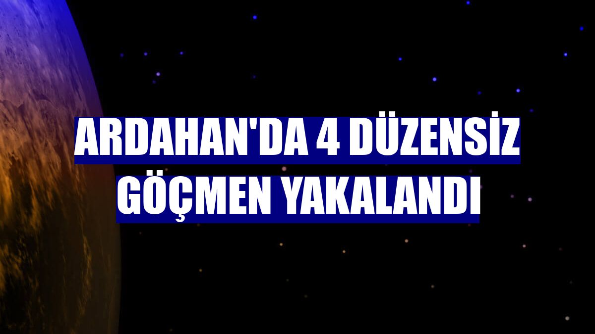 Ardahan'da 4 düzensiz göçmen yakalandı