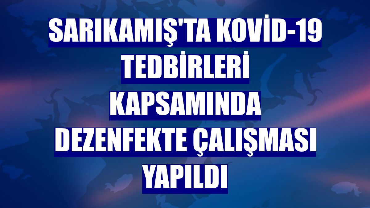 Sarıkamış'ta Kovid-19 tedbirleri kapsamında dezenfekte çalışması yapıldı
