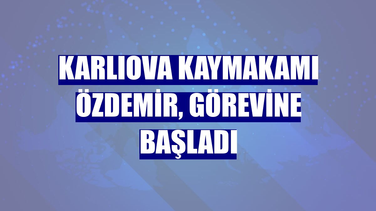 Karlıova Kaymakamı Özdemir, görevine başladı