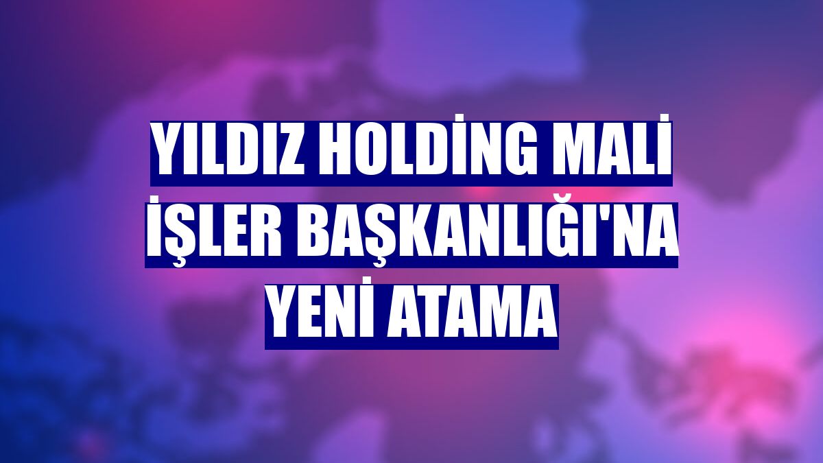 Yıldız Holding Mali İşler Başkanlığı'na yeni atama