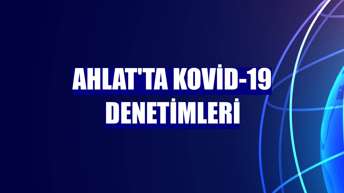 Ahlat'ta Kovid-19 denetimleri