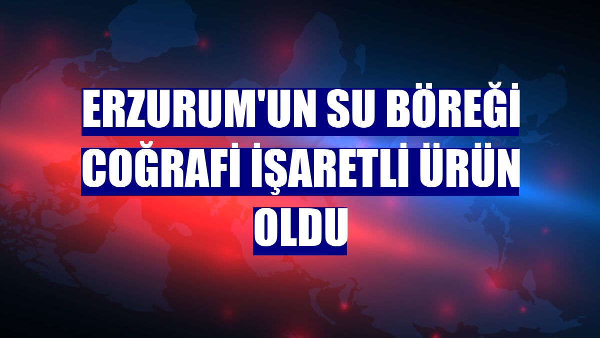 Erzurum'un su böreği coğrafi işaretli ürün oldu
