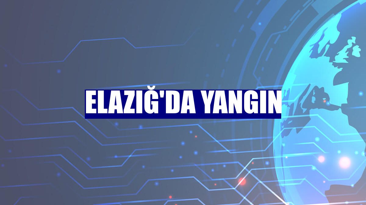 Elazığ'da yangın
