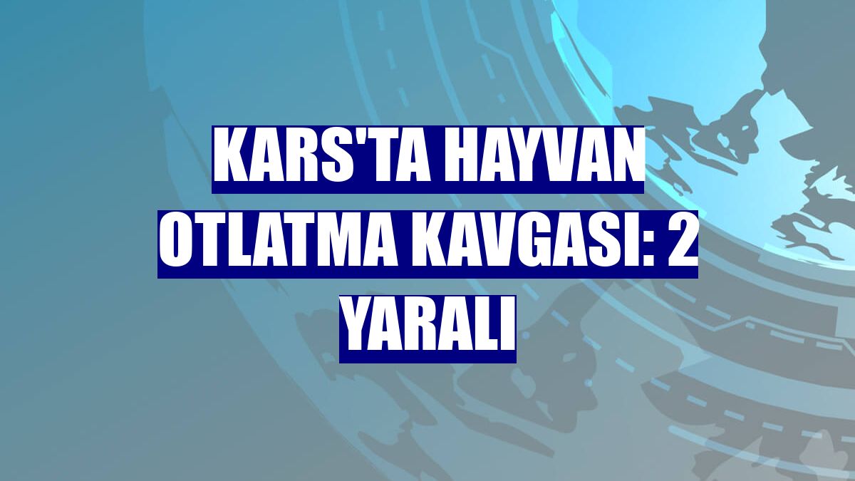 Kars'ta hayvan otlatma kavgası: 2 yaralı