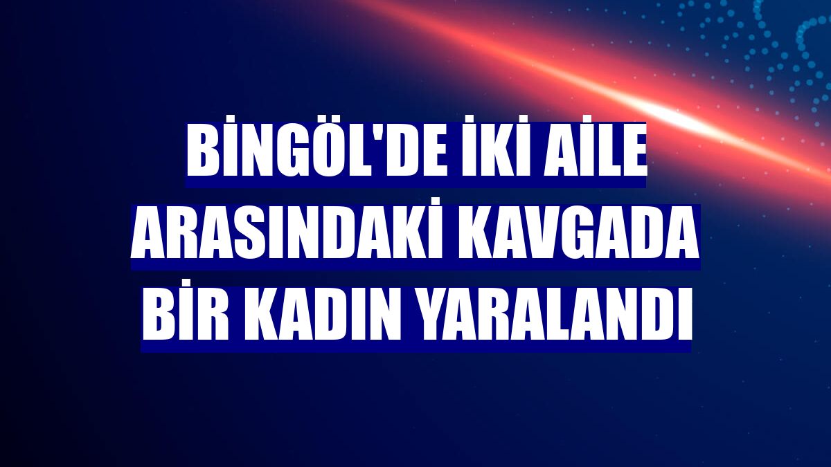 Bingöl'de iki aile arasındaki kavgada bir kadın yaralandı