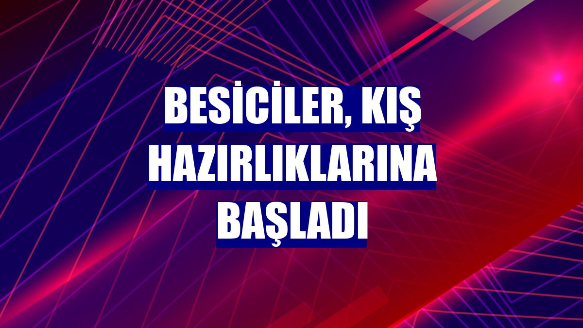 Besiciler, kış hazırlıklarına başladı