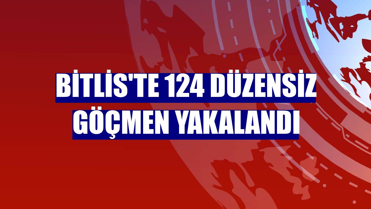 Bitlis'te 124 düzensiz göçmen yakalandı