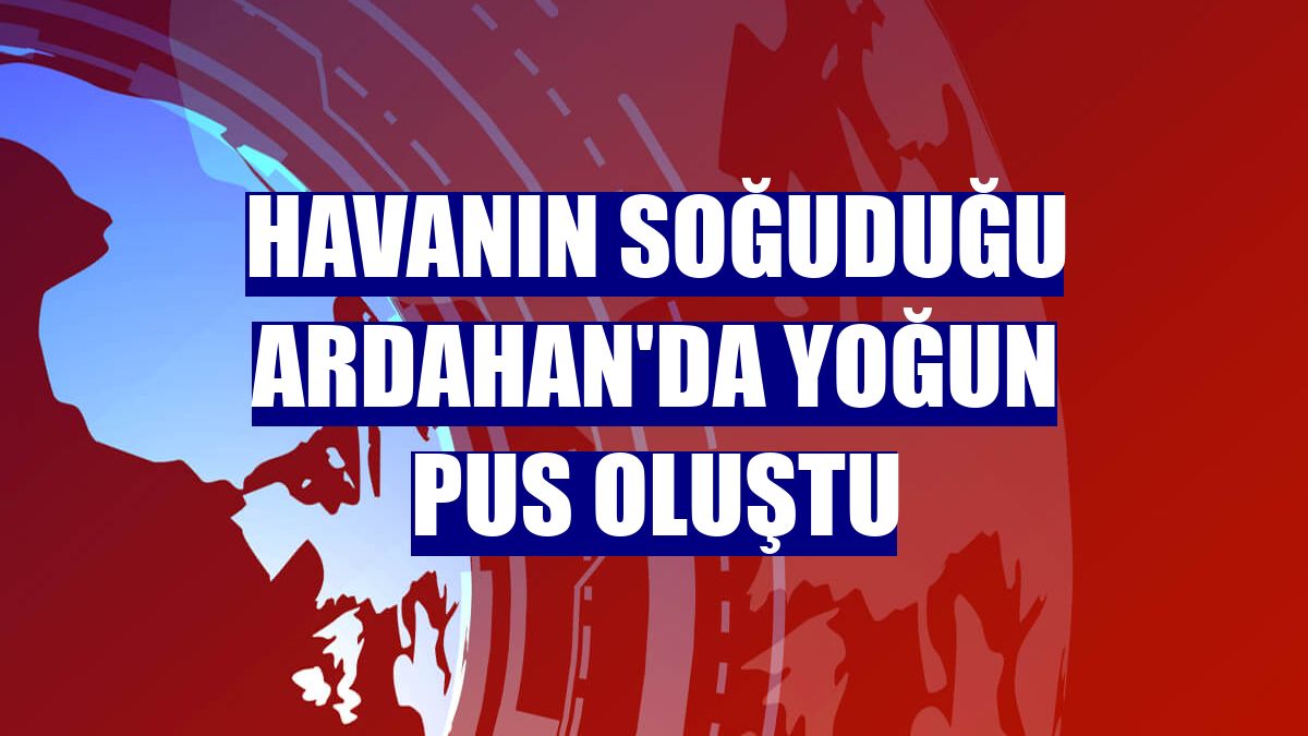 Havanın soğuduğu Ardahan'da yoğun pus oluştu