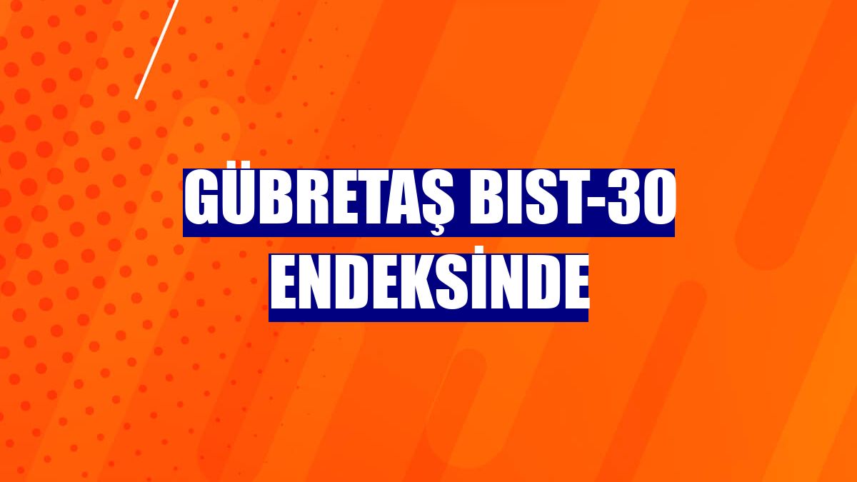 GÜBRETAŞ BIST-30 endeksinde