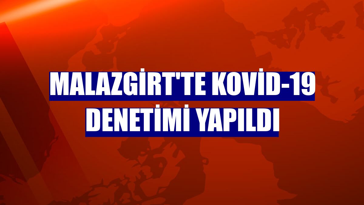 Malazgirt'te Kovid-19 denetimi yapıldı