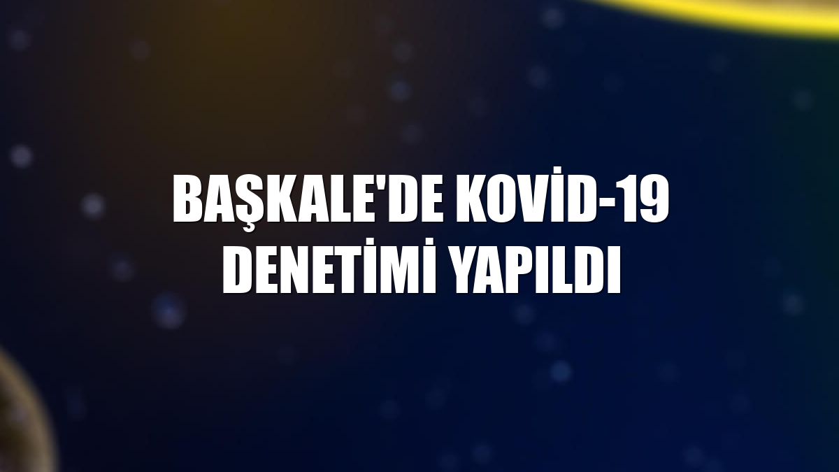 Başkale'de Kovid-19 denetimi yapıldı