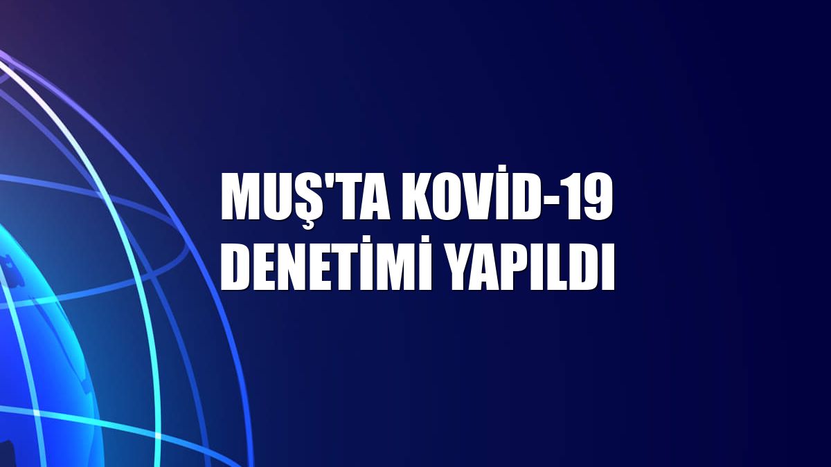 Muş'ta Kovid-19 denetimi yapıldı